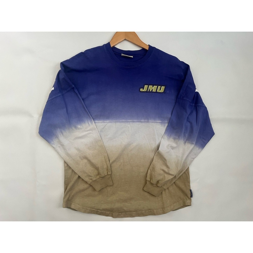 Spirit JMU James Madison University Sweatshirt Color Block Small Unisex College